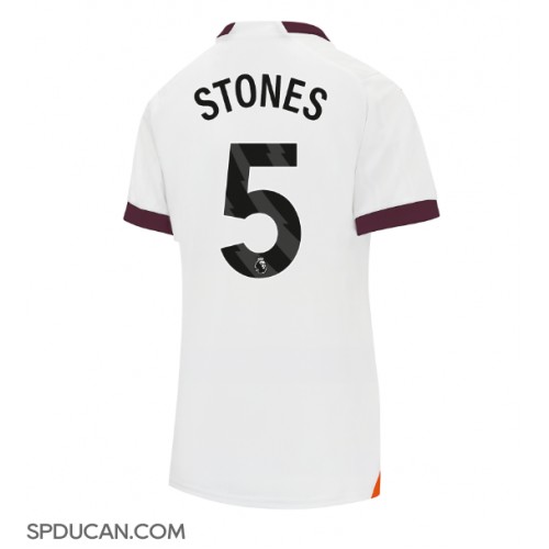 Zenski Nogometni Dres Manchester City John Stones #5 Gostujuci 2023-24 Kratak Rukav